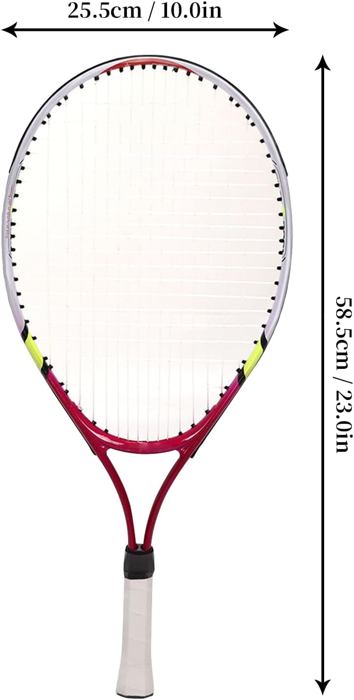 Topyond Tennis-Schläger mit Tragetasche,23 Zoll Aluminium TennisschläGer Kinder,Junior Freizeit-Tenn