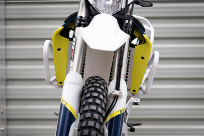 Sturzbügel Motorschutzbügel für Husqvarna 701 KTM 690 weiss Yakk EXP (Weiss), Weiss