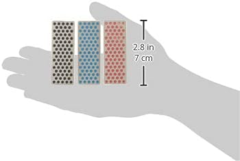 DMT Mini Diamant Ski und Snowboard Abziehstein, 70 mm, Set mit 3 Stück, WS7K