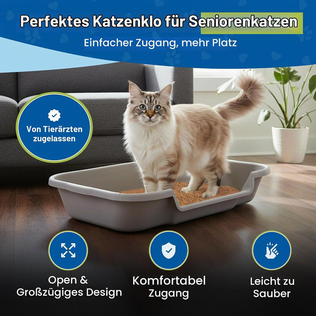 Kitty Go Here Katzentoilette für ältere Katzen, die Nicht mit Einer traditionellen Katzentoilette zu
