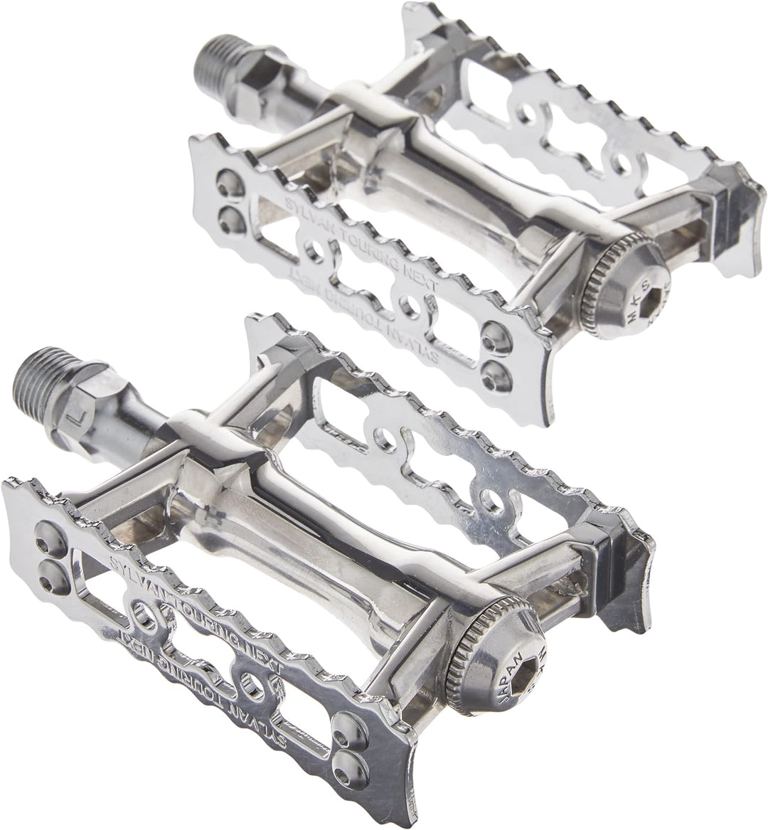 MKS (Mikashima) Silvan Touring Next Pedal, Silber, links und rechts Set Klassischen, Klassischen