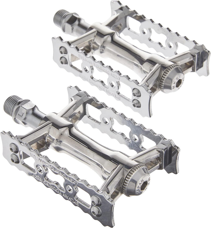 MKS (Mikashima) Silvan Touring Next Pedal, Silber, links und rechts Set Klassischen, Klassischen