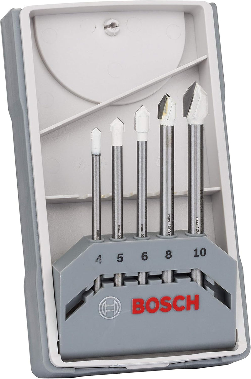 Bosch Accessories Professional 5tlg. CYL-9 Ceramic Fliesenbohrer-Set (für Stein, Fliesen, Ø 4–10 mm,