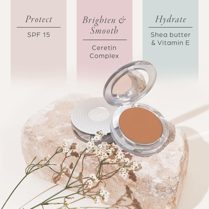 PÜR 4-in-1 Pressed Mineral Makeup Foundation, volle Abdeckung, LSF 15, liefert makellose, atmungsakt