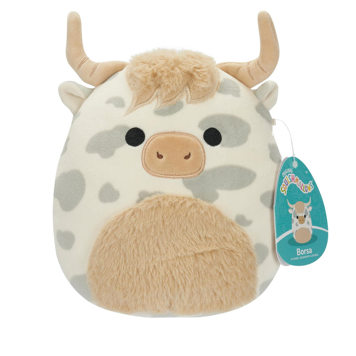 Squishmallows SQCR04117 - Borsa die Hochlandkuh 19 cm, offizielles Kelly Toys Plüsch, superweiches K