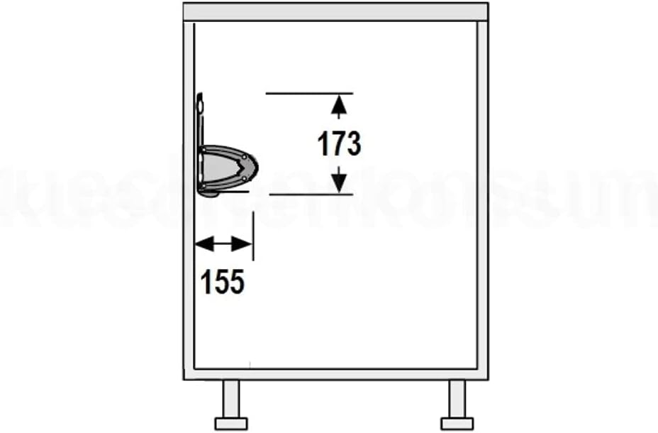 Hailo Combi Vario-Single Auszugschale 30 cm US Schrankauszug Auszugkorb AluLine.