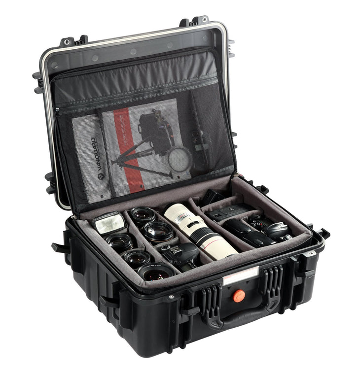 Vanguard Supreme 46D Wasserdichter Fotokoffer mit Trennwänden schwarz, mit Trennwänden