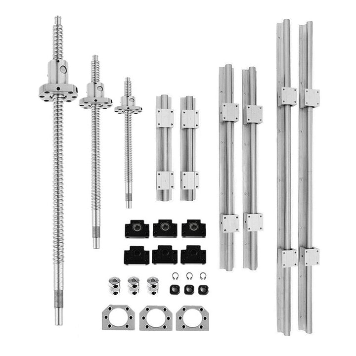 CNCMANS SBR20-300/600/1000mm Linearschienen 6 Linearführungsschienen mit 12SBR20UU-Lagerblöcken + RM