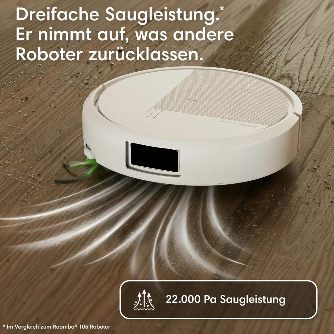 iRobot Roomba® Plus 515 Combo Roboter + AutoWash™ Dock, 22Kpa, Multifunktions‑Dock, Wäscht und trock