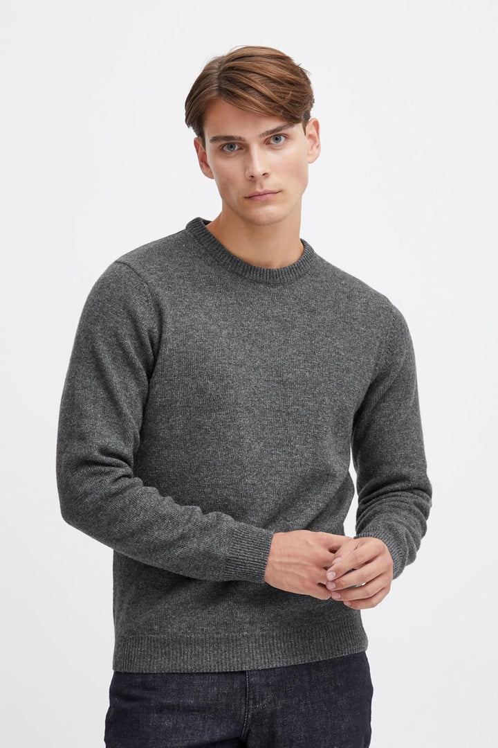 CASUAL FRIDAY Herren Karl Crew Neck Bounty Knit Pullover XL Pewter Mix (50817), XL Pewter Mix (50817