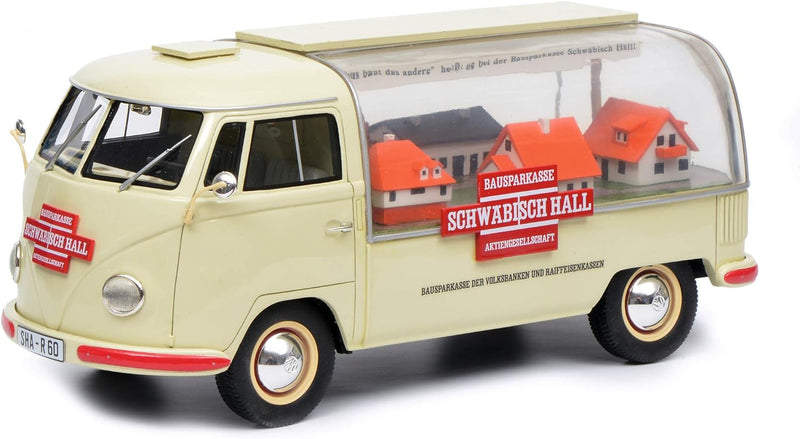 Schuco 450016200 VW T1a Schwäbisch Hall, Modellauto, Resin, 1:18, beige, Limitierte Auflage