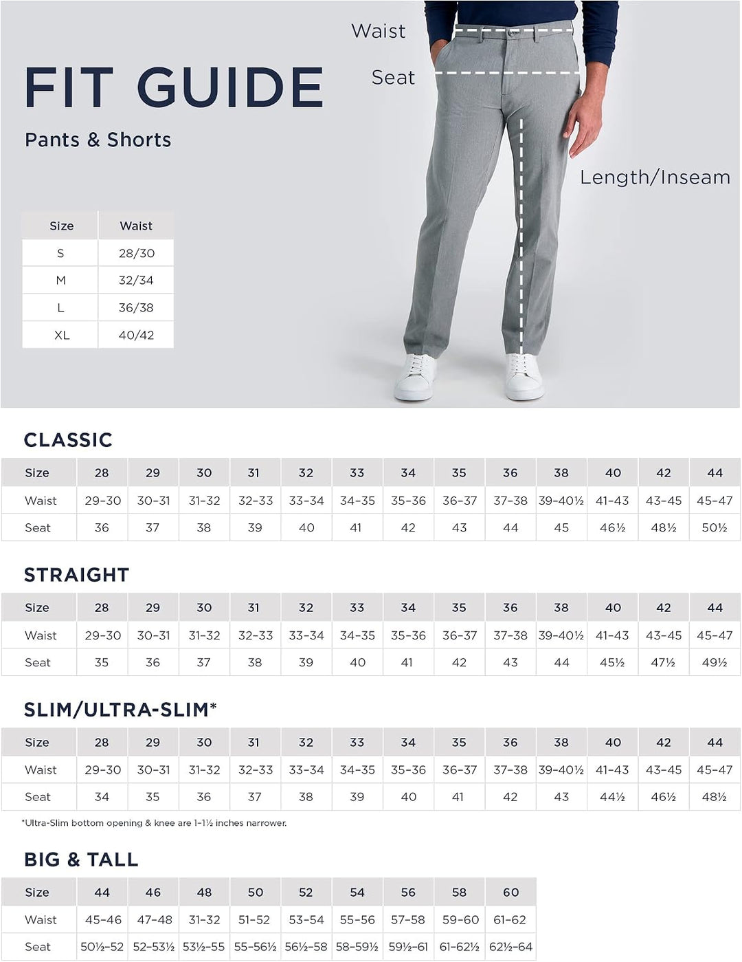 Haggar Herren Anzughose Eclo Stria Expandable-waist Plain-front Dress Panteclo Stria 확장형 허리 플레인 프론트