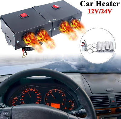 12V 360W Auto Heizlüfter Defroster, Riloer Tragbare Anti-Fog Heizung Mini-Autoheizung, Windschutzsch