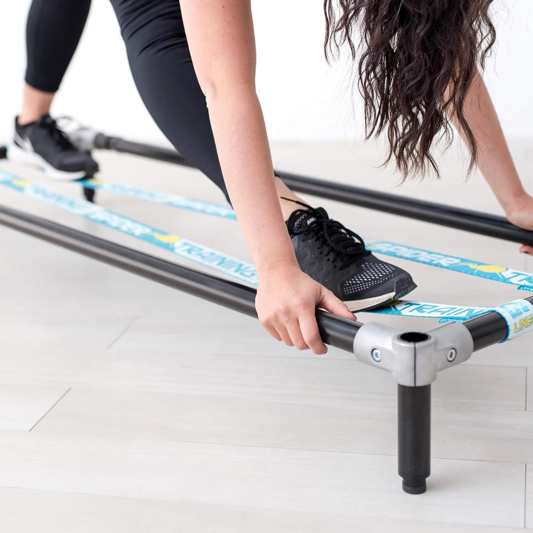 SPIDER SLACKLINE SIS02 - Slackgym - Indoor Slackline mit Verstellbaren Parallelen Lines - Wie im Fit