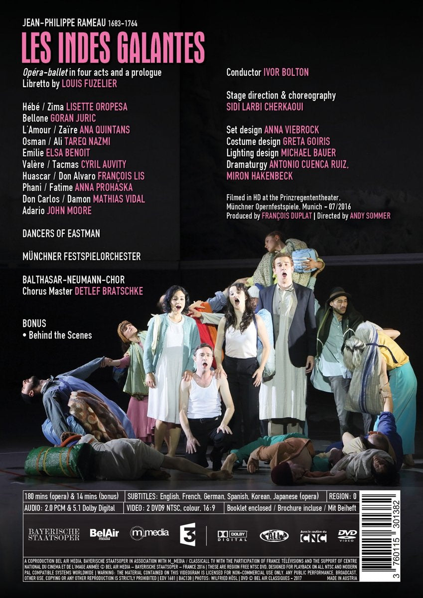 Rameau: Les Indes Galantes (München, 2016) [2 DVDs], DVD