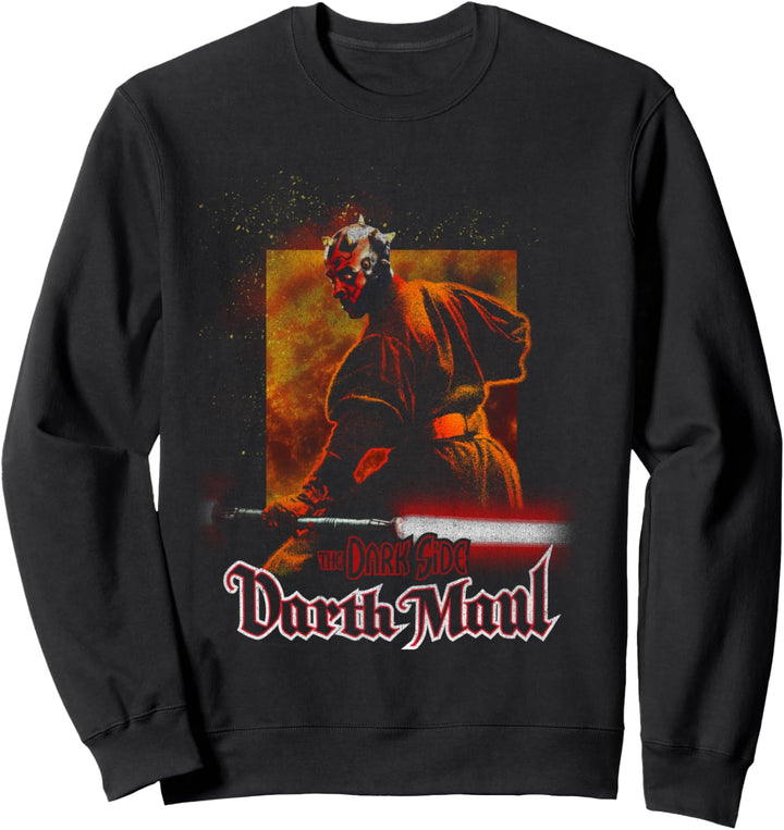 Star Wars Darth Maul The Dark Side Text Poster Sweatshirt