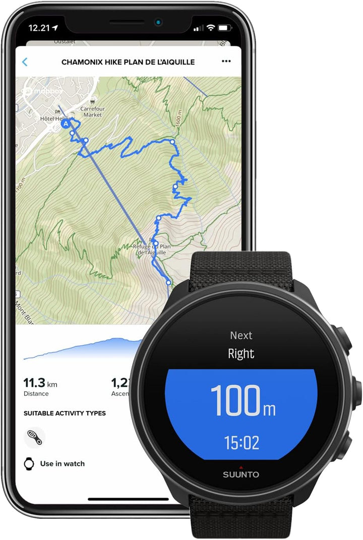 SUUNTO 9 Peak Pro Multisport Uhr - Robust Outdoor Smartwatch, Saphirglas Bildschirm & 100m Wasserdic
