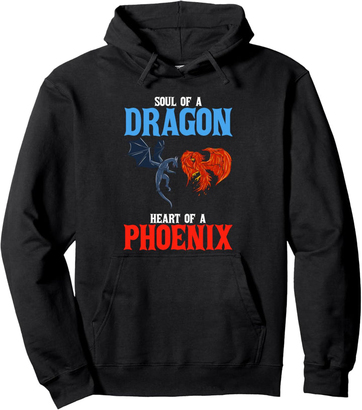 Seele eines Drachen Herz eines Phönix Pullover Hoodie