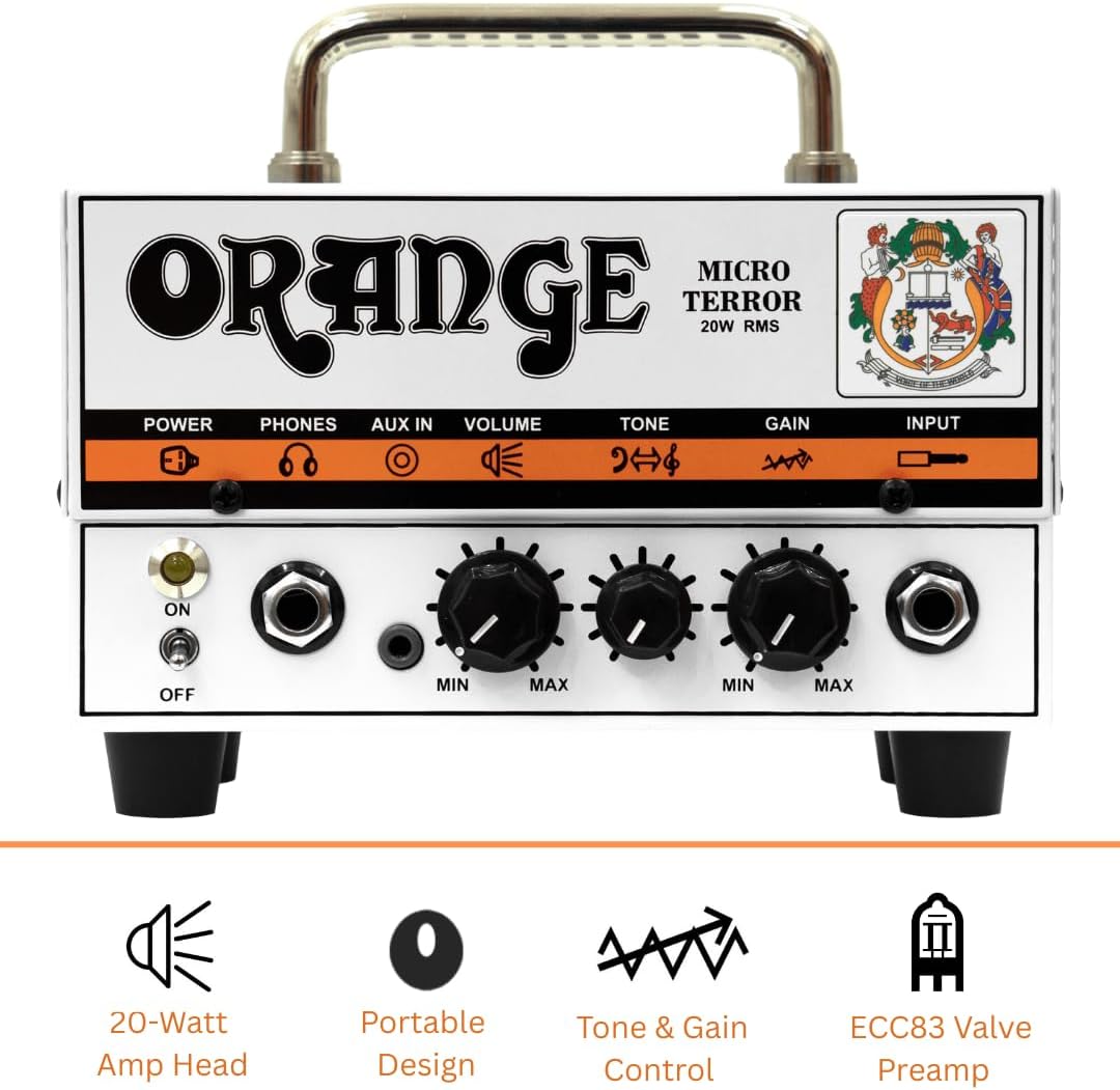 Orange Micro Terror Gitarrenverstärker mit 20 W Röhrenvorverstärker.
