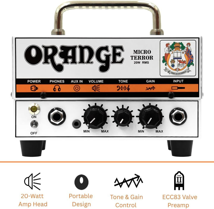 Orange Micro Terror Gitarrenverstärker mit 20 W Röhrenvorverstärker.