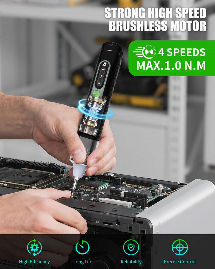 Elektrischer Schraubendreher, 36 in 1 Mini Electric Screwdriver set, Akku Schraubendreher set mit H4