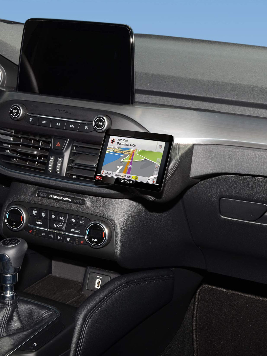 KUDA Handyhalterung passend für Ford Focus ab 2018 - Telefonkonsole für Smartphones, Handy, Navi und