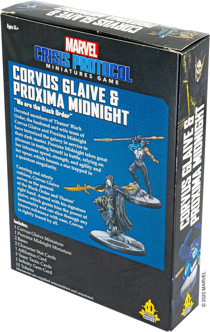 Atomic Mass Games , Marvel Crisis Protocol: Character Pack: Corvus Glaive and Proxima Midnight, Mini
