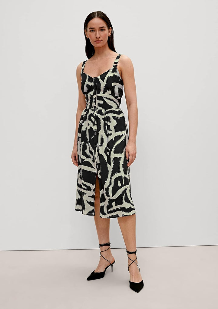 comma Damen Kurz Kleid 34 99c5 Schwarz, 34 99c5 Schwarz