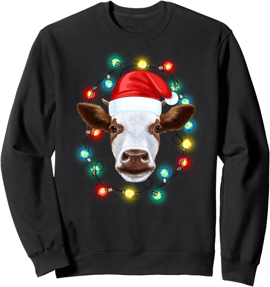 Weihnachtskuh Bauernhof Kühe Landwirt Bauer Weihnachten Kuh Sweatshirt