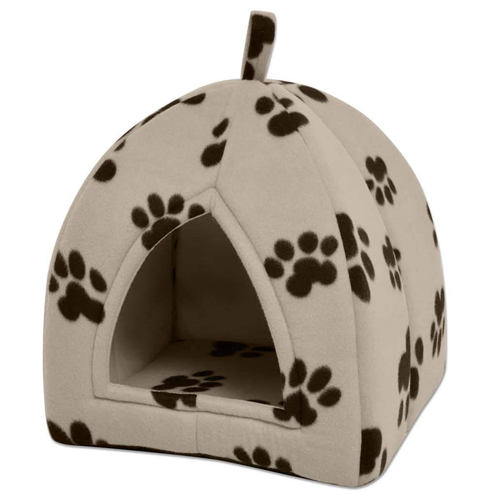 vidaXL Katzenhöhle Katzenbett Katzenhütte Hund Katze Schlafplatz Grösse L Beige, Beige