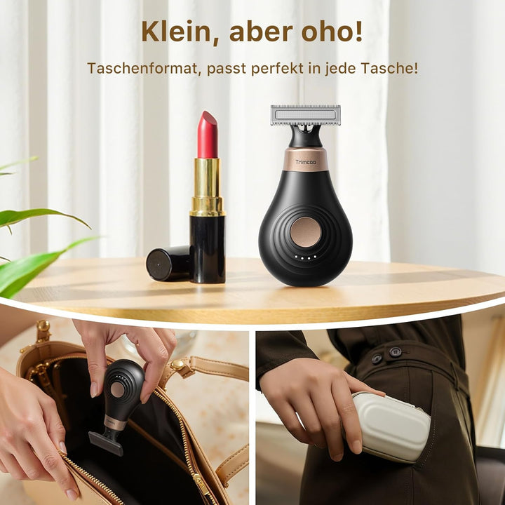 Damen Reise Elektrischer Trimmer Intim Schamhaarentfernung Elektrischer Body Groomer Kleiner Tragbar