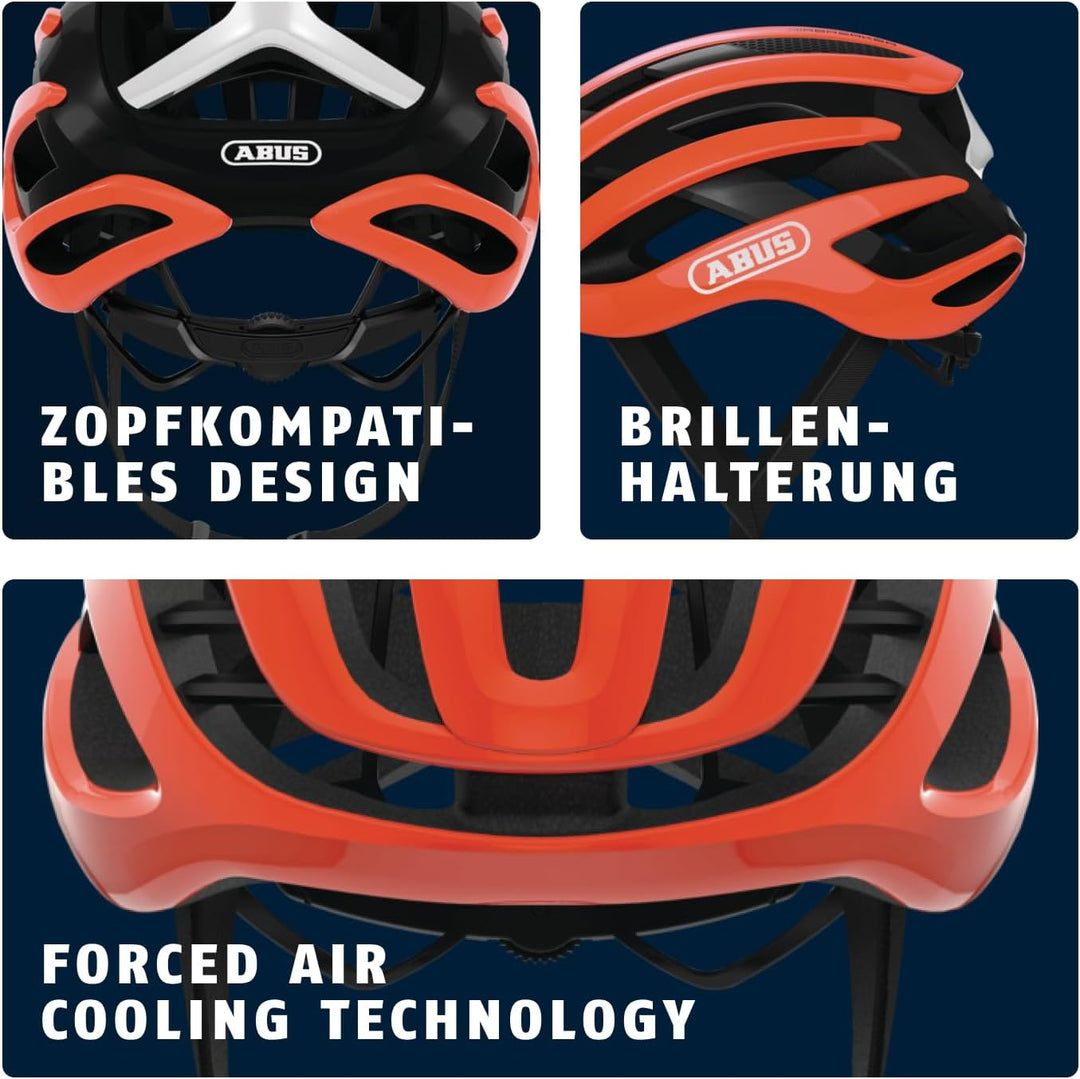 ABUS Rennradhelm AirBreaker - High-End Fahrradhelm für den professionellen Radsport - für Jugendlich