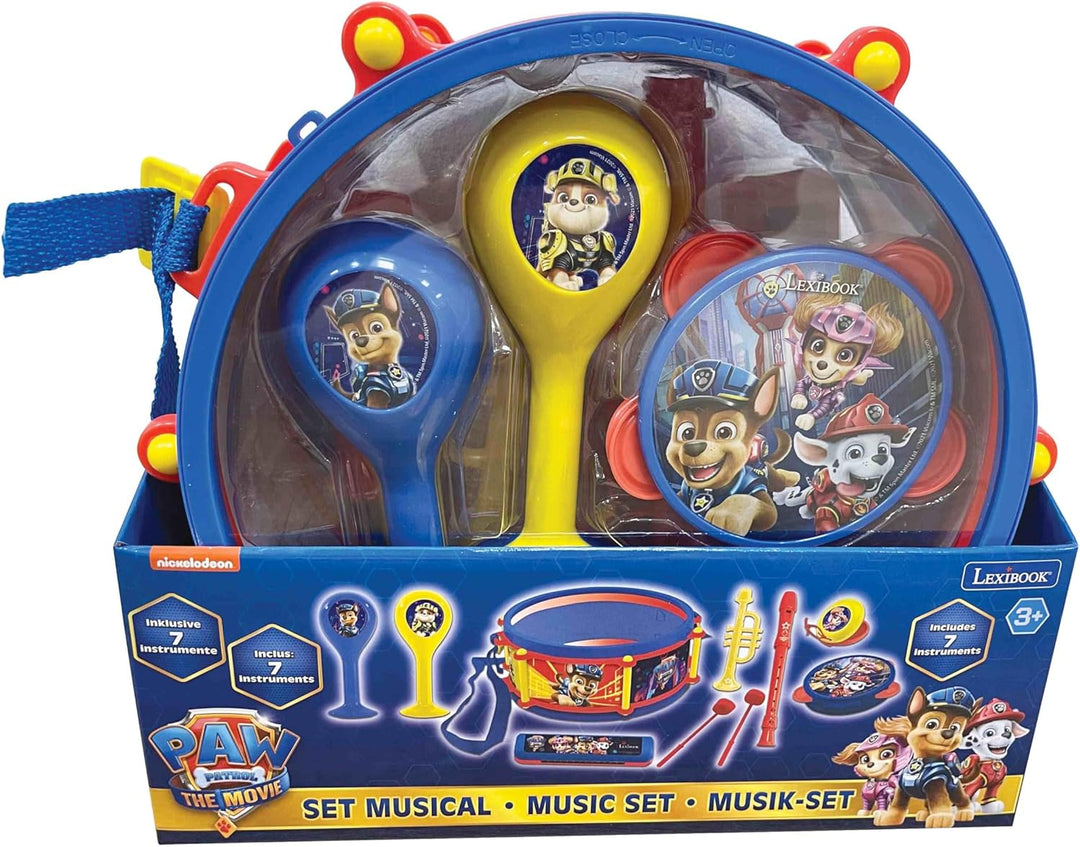 Lexibook Paw Patrol Chase Marshall Musikspielzeug, Musik-Set, 7 Musikinstrumenten (Trommel, Maracas,