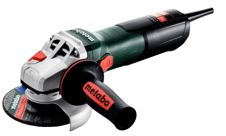 metabo Winkelschleifer W 11-125 Quick - 1100 W, Ø 125mm, 11.000 U/min, 3,2 Nm Drehmoment - Kompakt &
