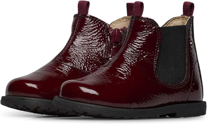 Falcotto Beatle Boots aus Lackleder 20 EU Bordeaux, 20 EU Bordeaux