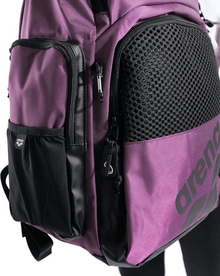 Arena Arena Sportrucksack für Sportler, mittlere Grösse, 35 Liter Pflaume, Pflaume