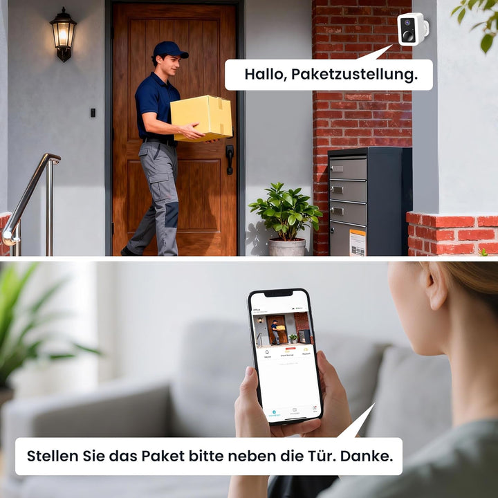 Funstorm 2K Überwachungskamera Aussen with 64G SD, Nachtsicht, 5G/2.4G WiFi | Kamera Überwachung Aus