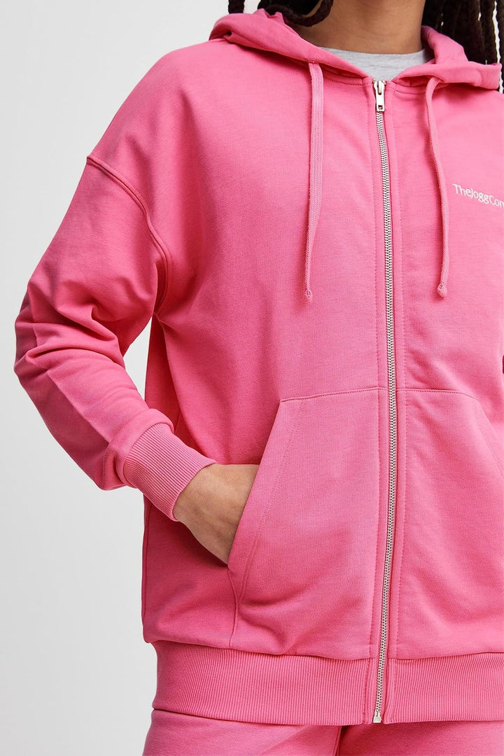 THEJOGGCONCEPT Damen Jcsafine Sweat Cardigan Strickjacke M Azalea Pink (162126), M Azalea Pink (1621