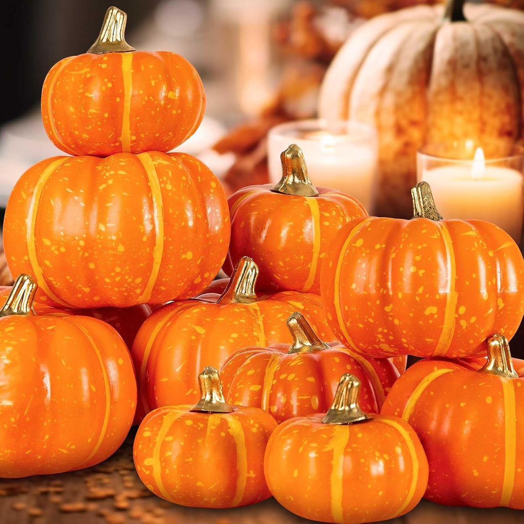 Benjia Kürbis Herbst Dekorationen, Mini Klein Draussen Künstlich Gefälscht Schaum Simulation Kürbis