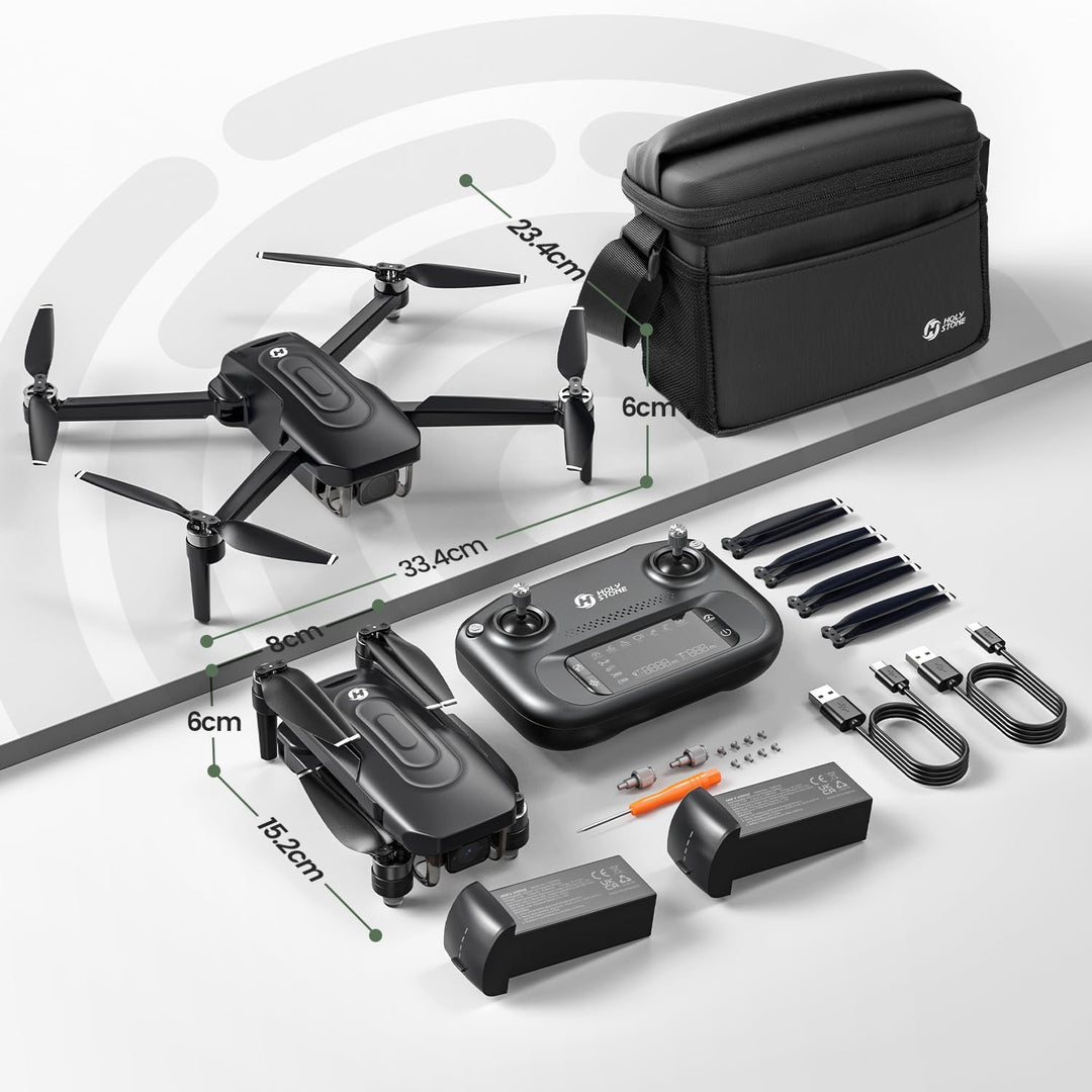Holy Stone GPS Drohne mit Kamera 4K EIS für Erwachsene, HS175G RC Quadrocopter mit 60 Min, Lang Flug
