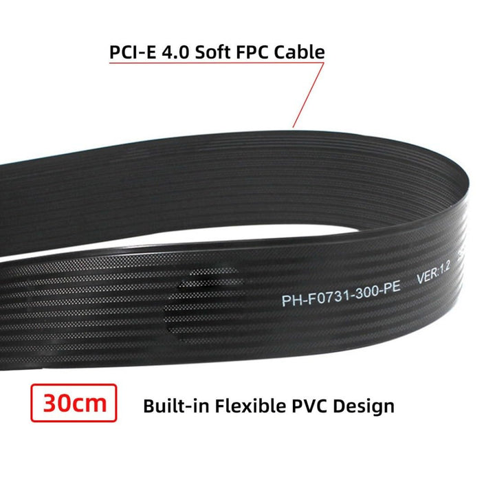 chenyang PCIE 3.0/4.0 M.2 NVME/NGFF SSD 90 Grad abgewinkeltes Band Flex Verlängerungskabel 30cm für