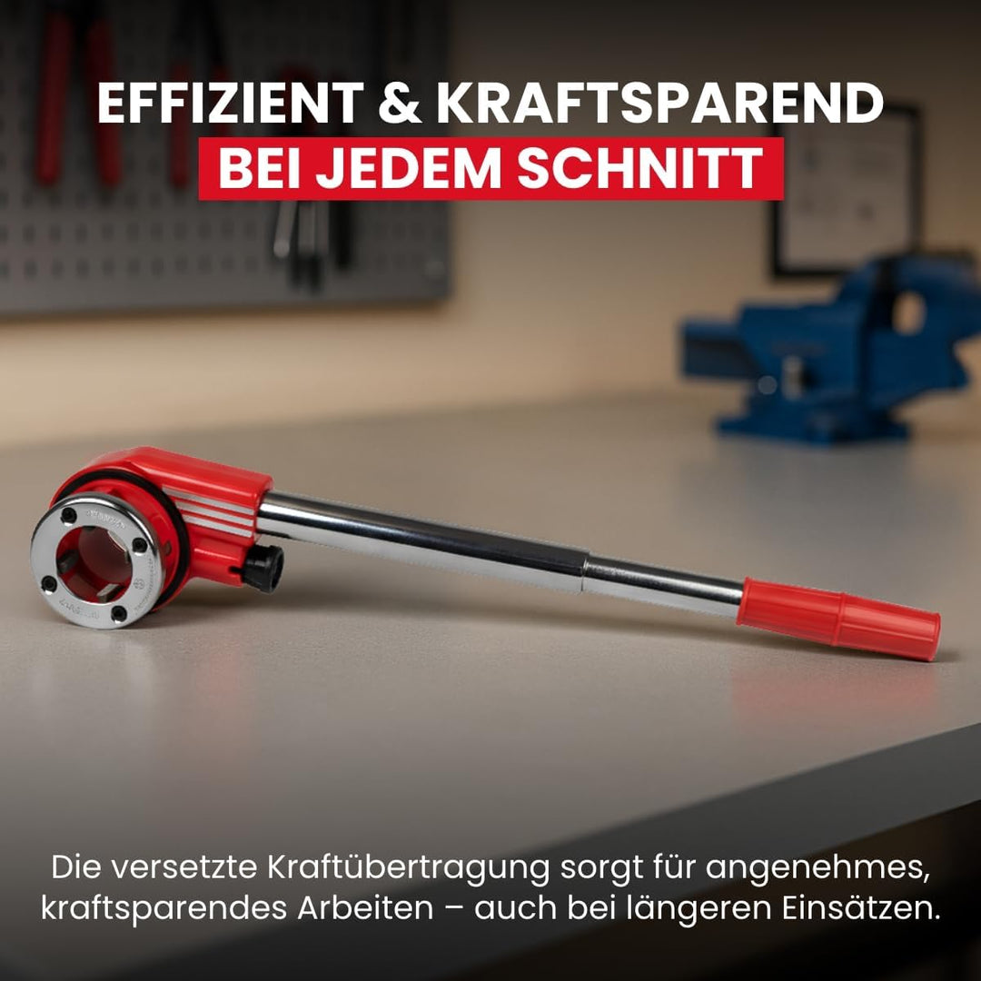 WALTER Gewindeschneidkluppensatz 6-tlg. | Gewindeschneider Set für Rohre (½", ¾", 1", 1¼") Aussengew