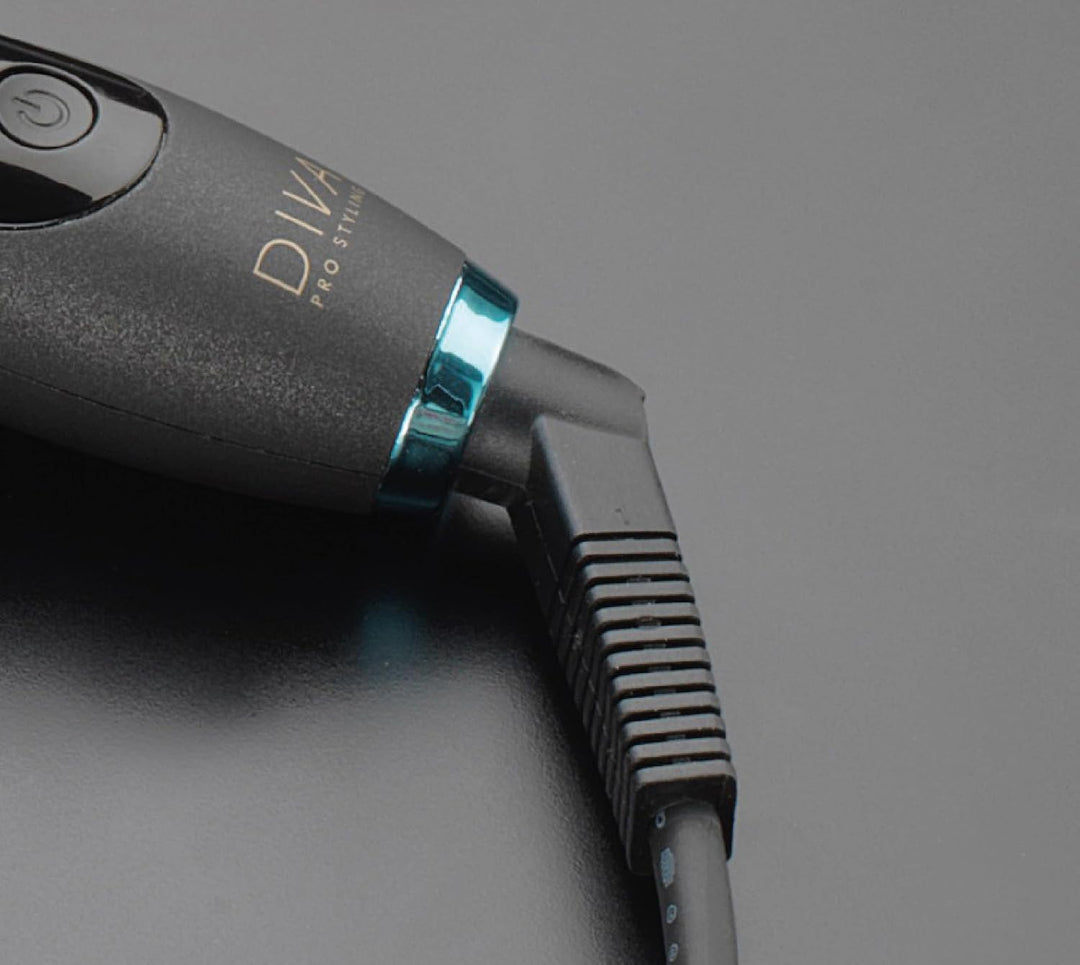 Diva Pro Styling Micro-Stick, Lockenstab- 10mm, 30 Watt, 5 Temperaturstufen, Schwarz