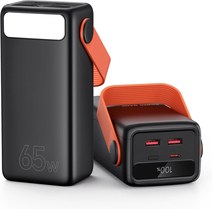 65W Power Bank 60000mAh Grosse Kapazität, USB C Schnell Aufladende Powerbank 3 Ausgänge, Tragbares E