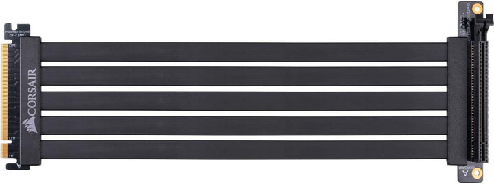 Corsair Premium PCIe 3.0 x16-Verlängerungskabel, 300 mm (EMI-abgeschirmt, vollflexibel, 90-Grad-weib