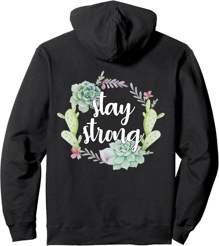 Stay Strong Damen Blume Pullover Hoodie