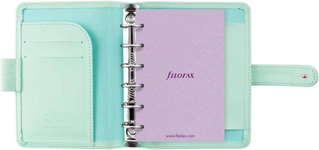 Filofax Pocket Saffiano Organizer - Neo Mint, Neo Mint