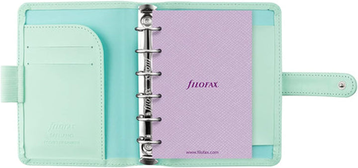 Filofax Pocket Saffiano Organizer - Neo Mint, Neo Mint