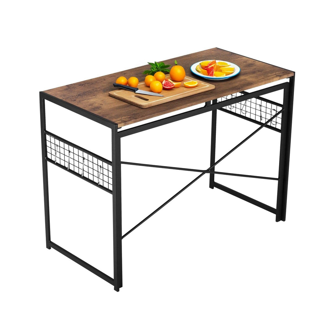 FurnitureR Arbeitstisch Lebensmittel faltbar 100x50cm - Klapptisch Gastro mit Stahlrahmen, rostfrei,