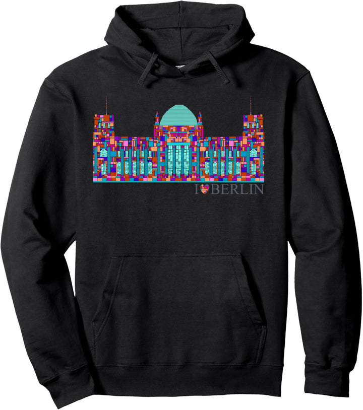 Berlin Design - Reichstag - I Love Berlin Pullover Hoodie
